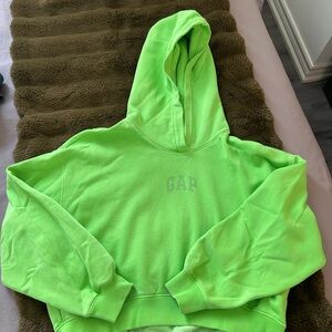 GAP Lime Cropped Hoodie
